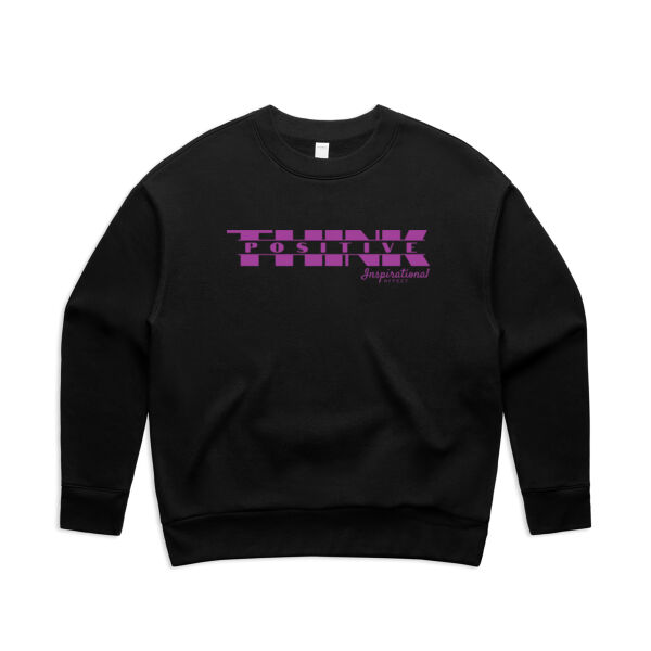 Think Positive-Womens Relax Sweatshirt Thumbnail