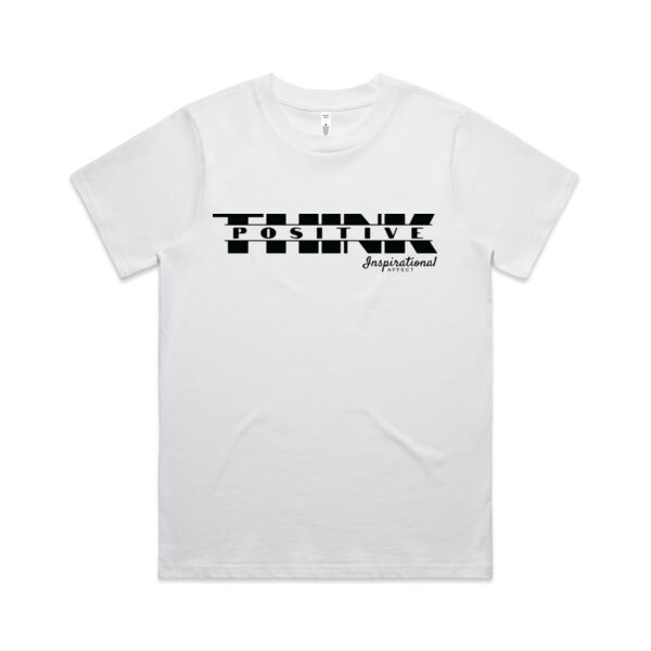 Think Positive-Womens Classic T-Shirt Thumbnail